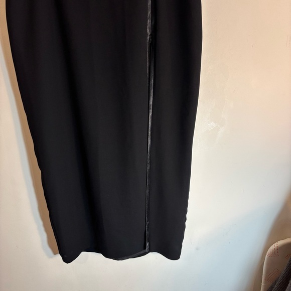 RIBKOFF TRENDS SZ 16 Pencil Skirt Satin Trimmed Zipper Slit Lined Ziper Closure - Picture 3 of 10